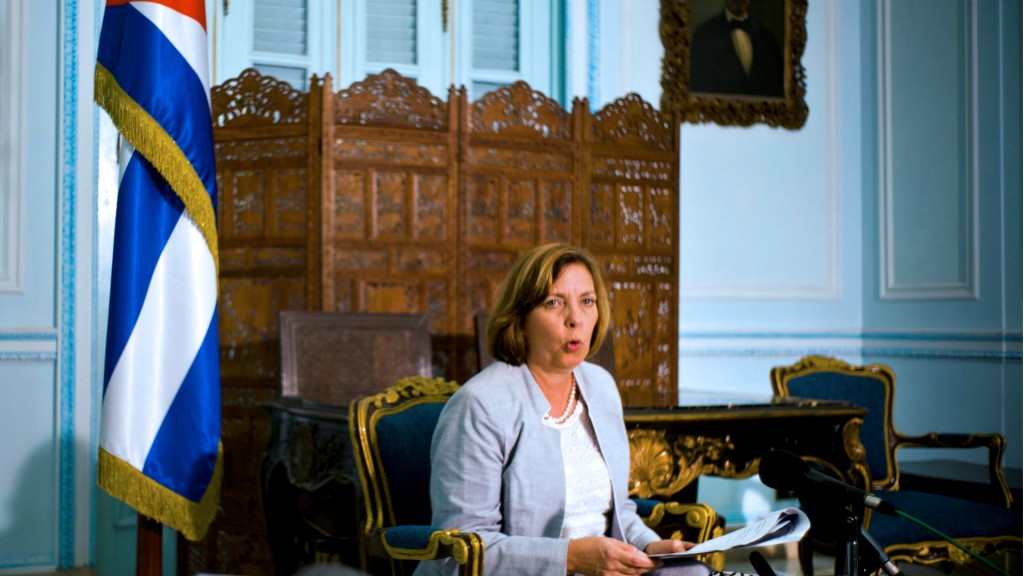 Josefina Vidal, directora del departamento de Estados Unidos en el ministerio de Exteriores cubano (AFP)