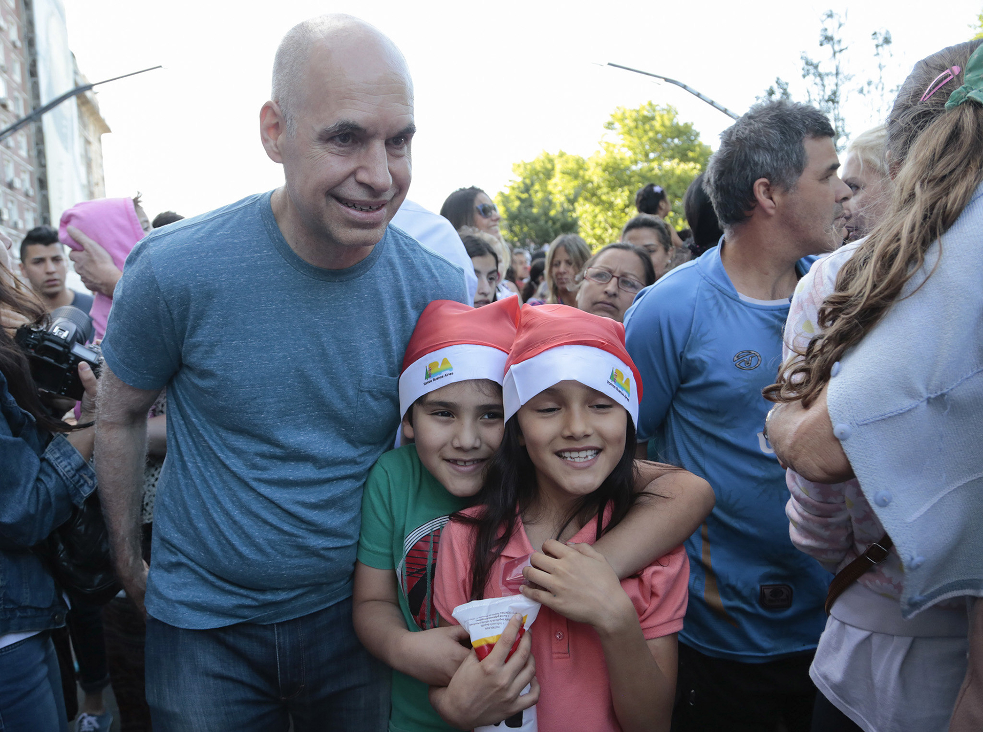 El jefe de gobierno Horacio Rodríguez Larreta estuvo presente en el desfile