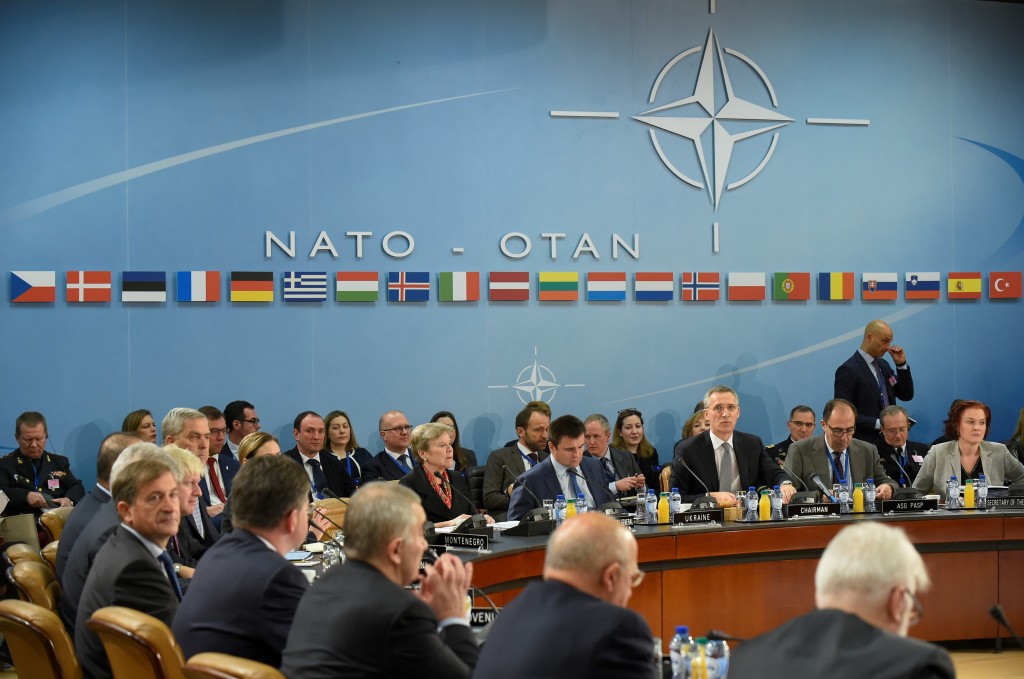 Una reunión reciente de Asuntos Exteriores de la OTAN en Bruselas (AFP)