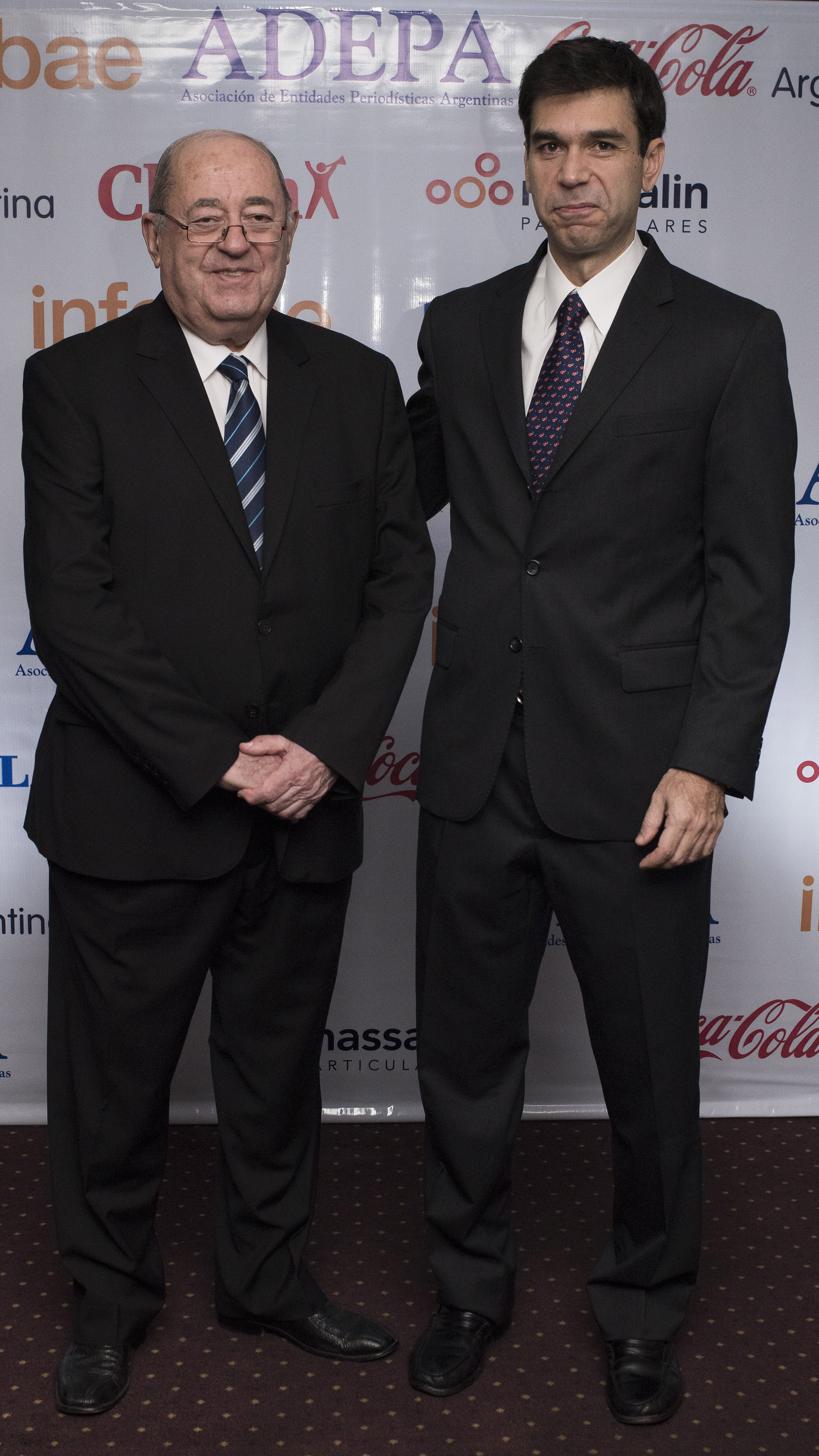 Guillermo Ignacio, ex presidente de ADEPA, y Daniel Dessein
