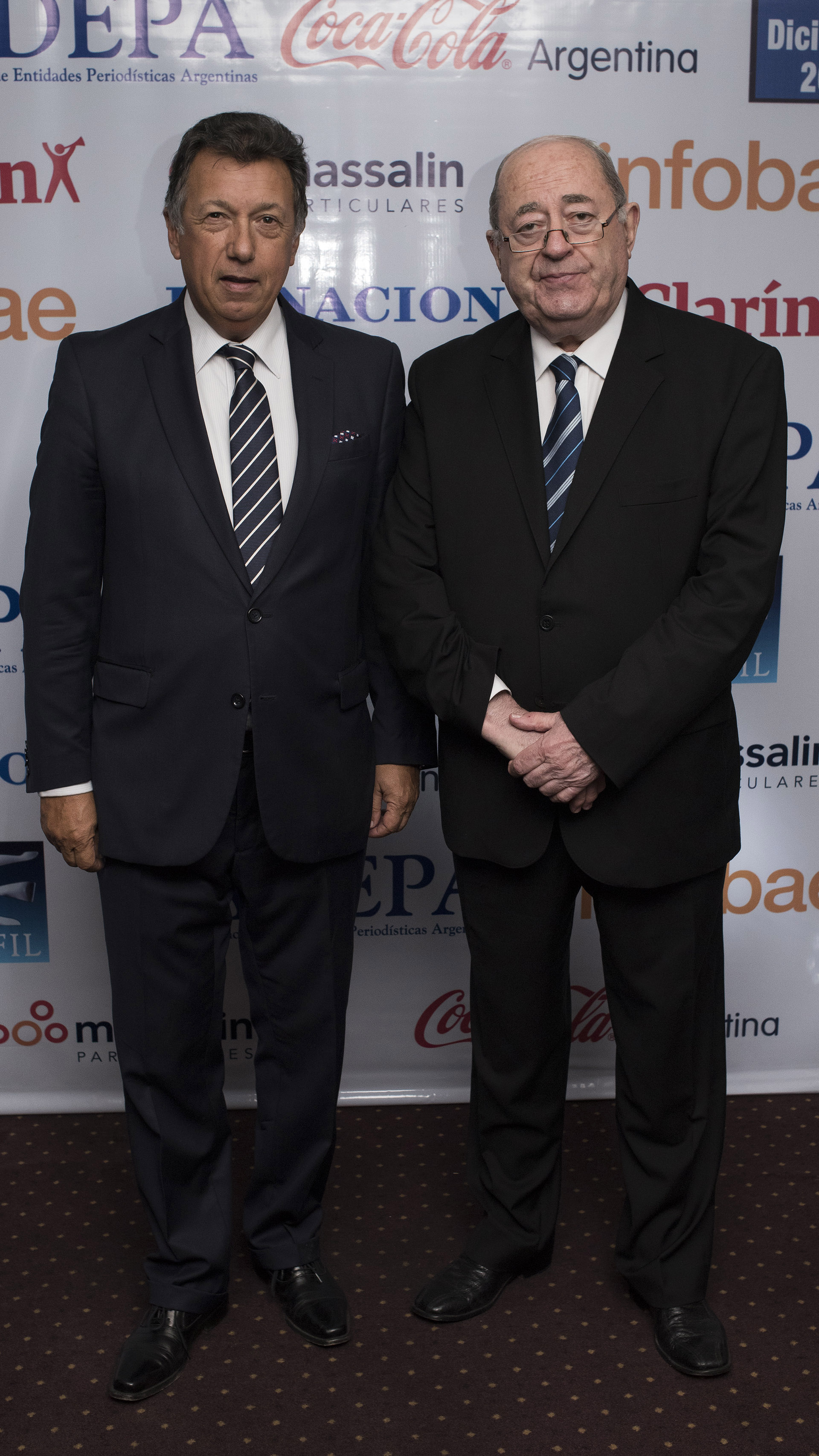 Alberto Dalla Vía, presidente de la Cámara Nacional Electoral, junto a Guillermo Ignacio