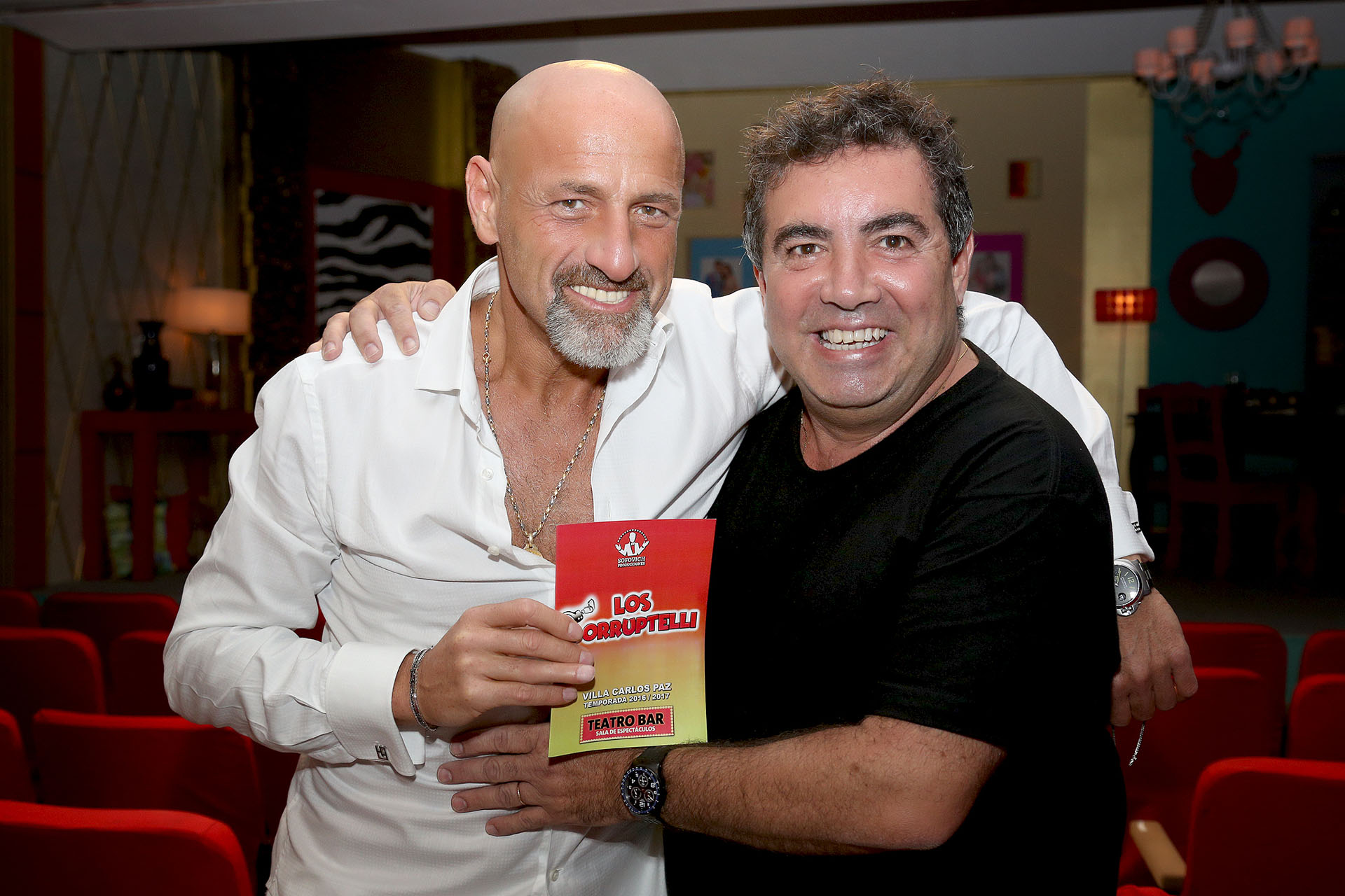 Gustavo Sofovich con Diego Pérez