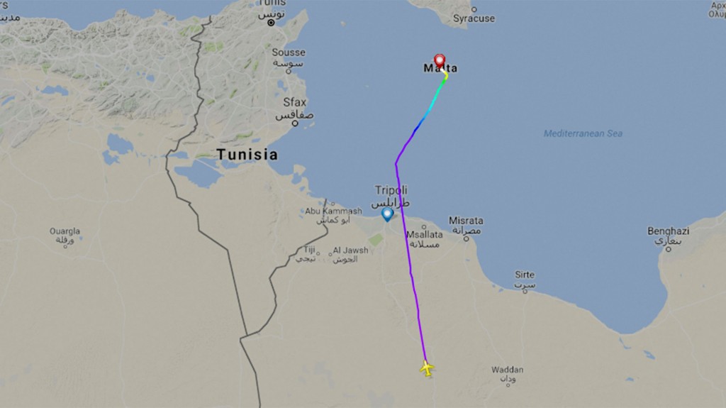 El trayecto del vuelo AAW209