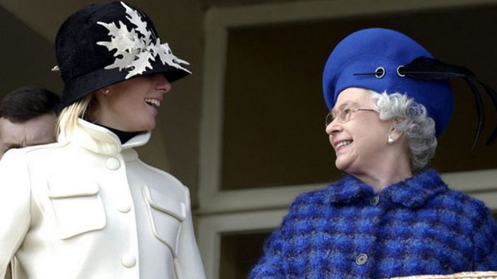 Zara Phillips junto a su abuela, la Reina Isabel II