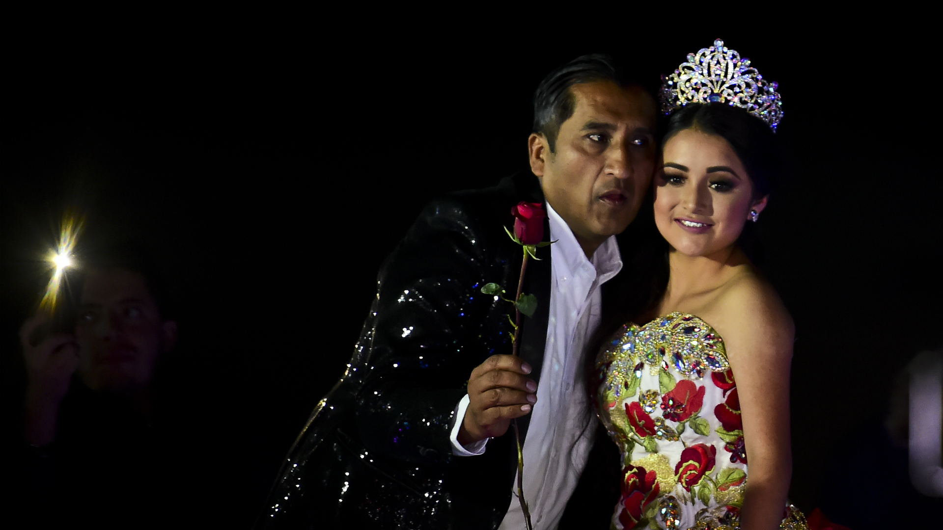 El festejo de Rubí que dio la vuelta al mundo. (Foto: AFP)