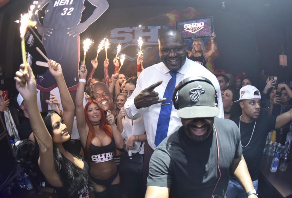 Shaquille O’Neal fue el anfitrión de una fiesta en un exclusivo club nocturno de Miami