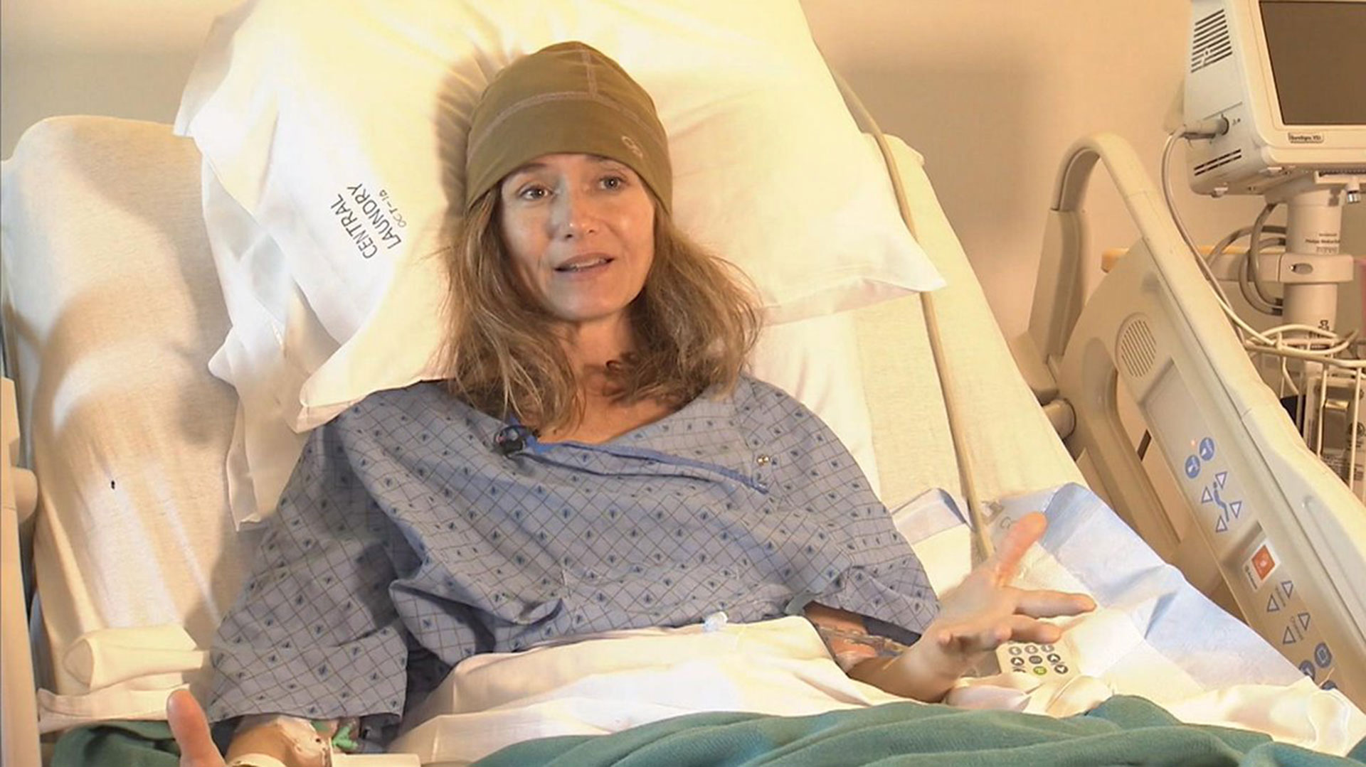 Karen Kein en el hospital de Utah, donde es atendida