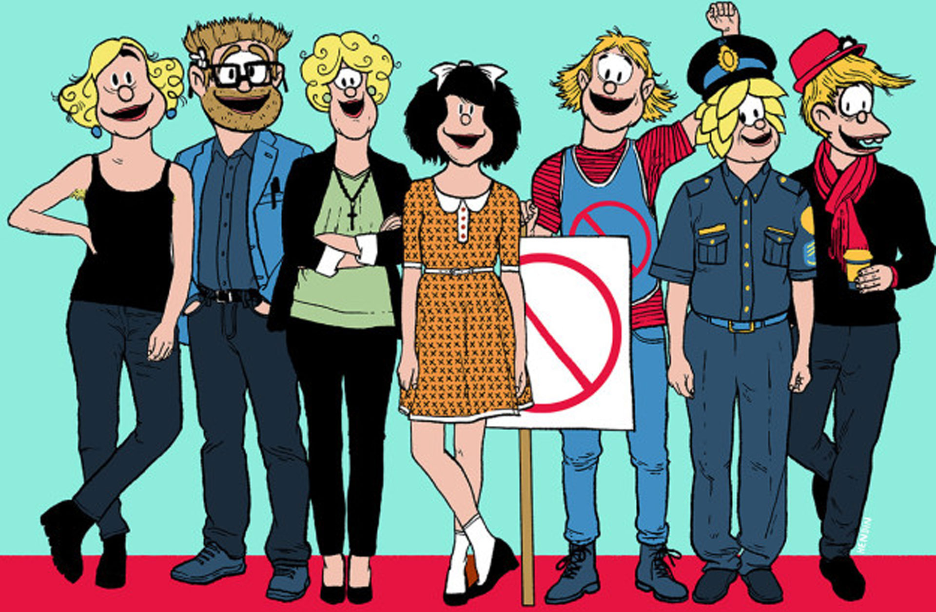 Todos los amigos juntos (Crédito: Rebecca Hendin/BuzzFeed)