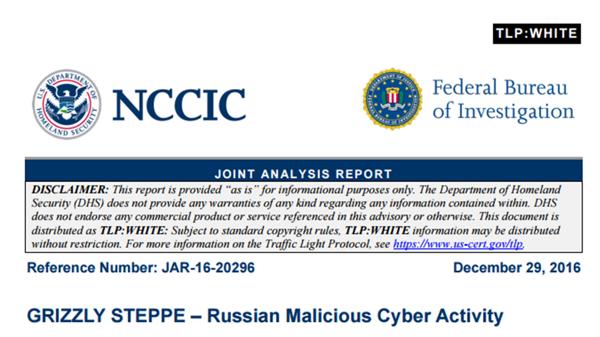 Informe presentado esta semana por el FBI que confirma los ciberataques rusos.