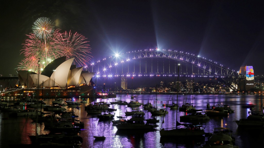 Los festejos por el año nuevo en Sídney (Reuters)