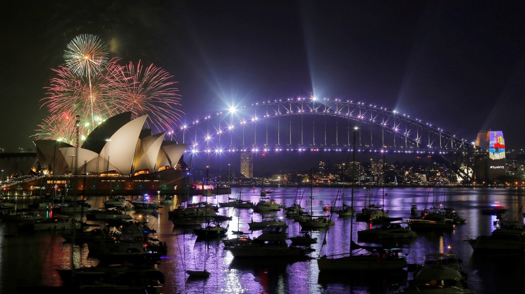 Los festejos por el año nuevo en Sídney (Reuters)