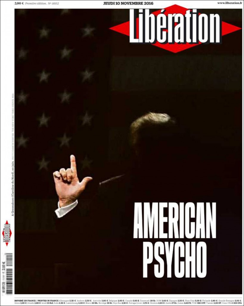Las mejores tapas de diarios y revistas de 2016 SF american psycho
