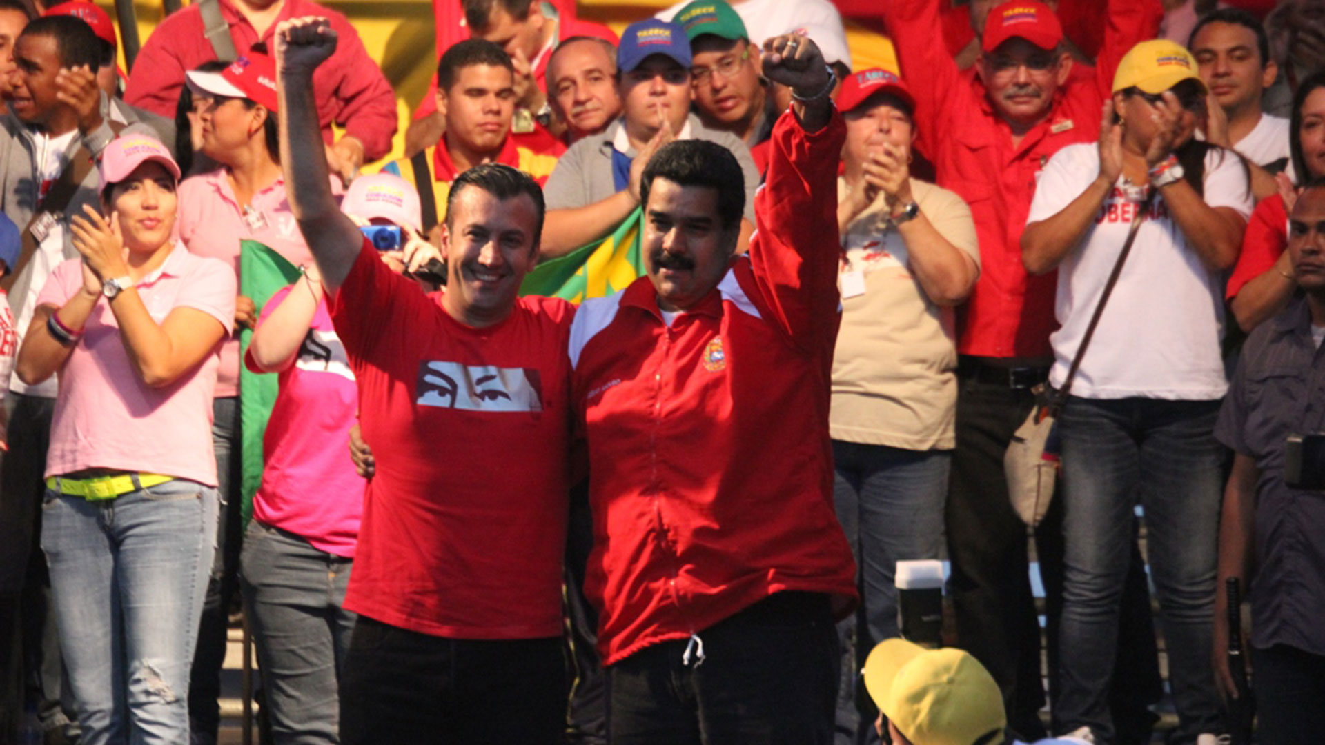 Tareck El Aissami junto a Nicolás Maduro