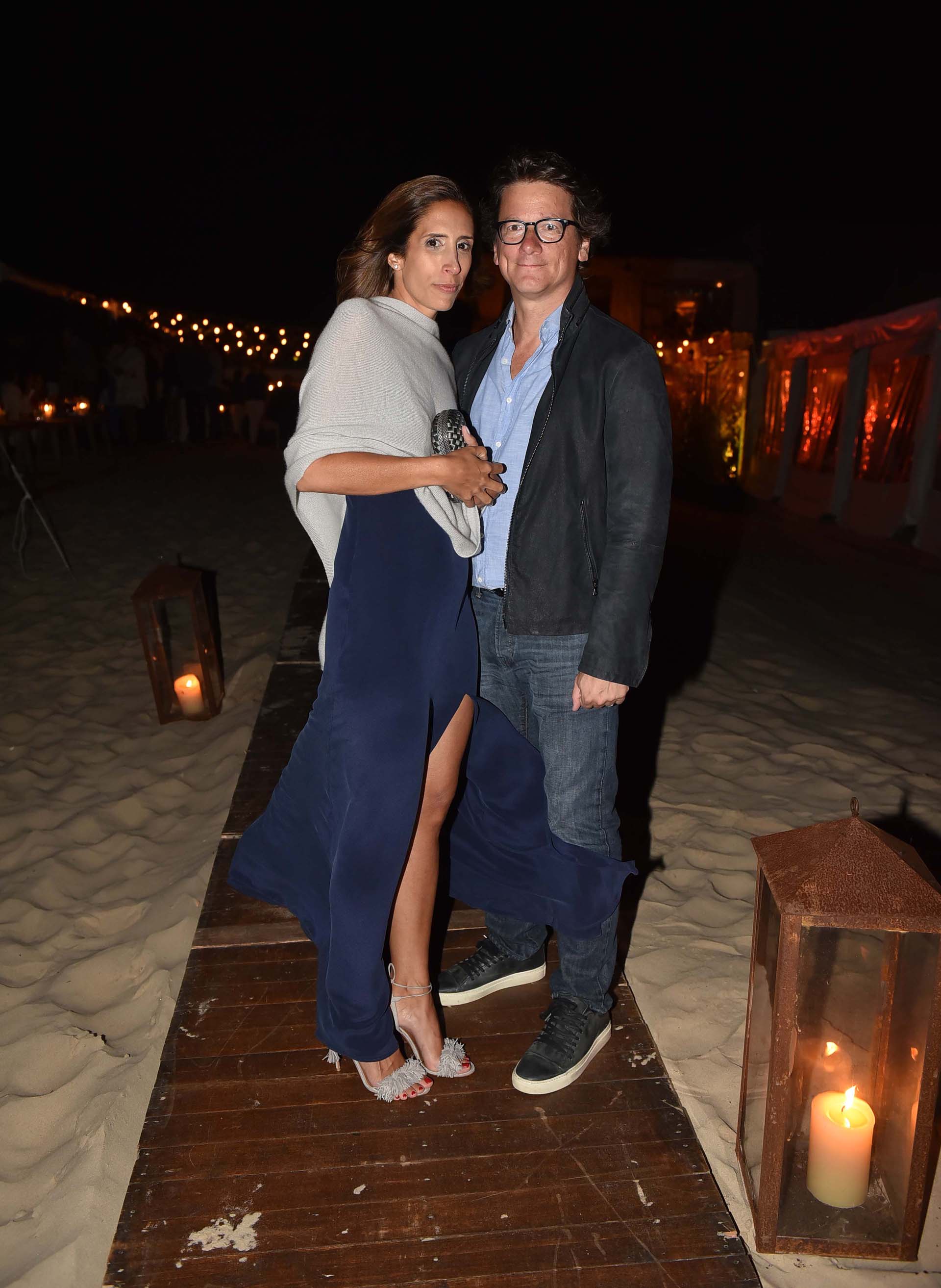 Gabriel Martino, presidente de HSBC Argentina, junto su mujer Florencia Perotti, recibieron a los invitados