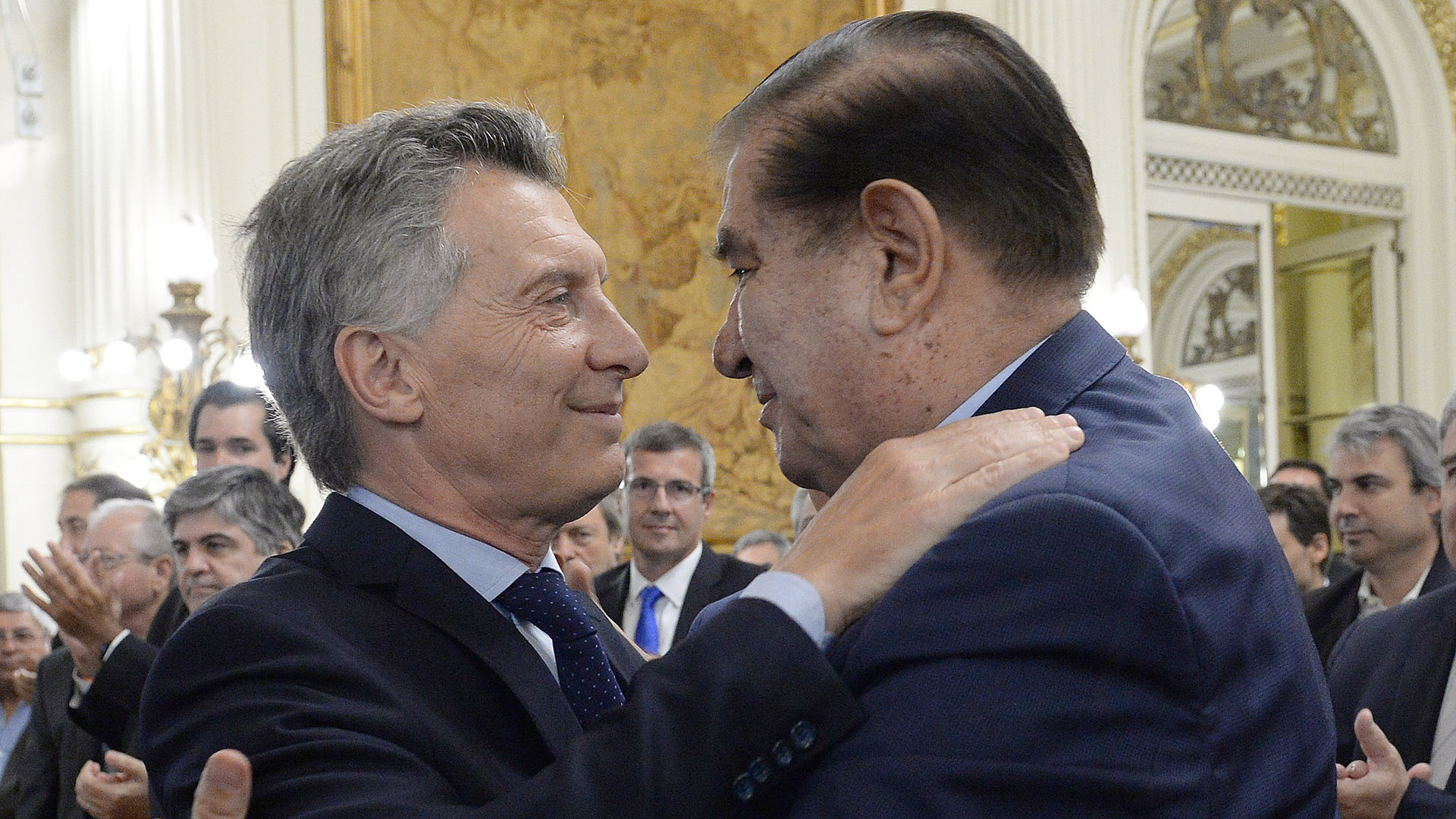 Guillermo Pereyra estuvo presente en la Casa Rosada (Presidencia)