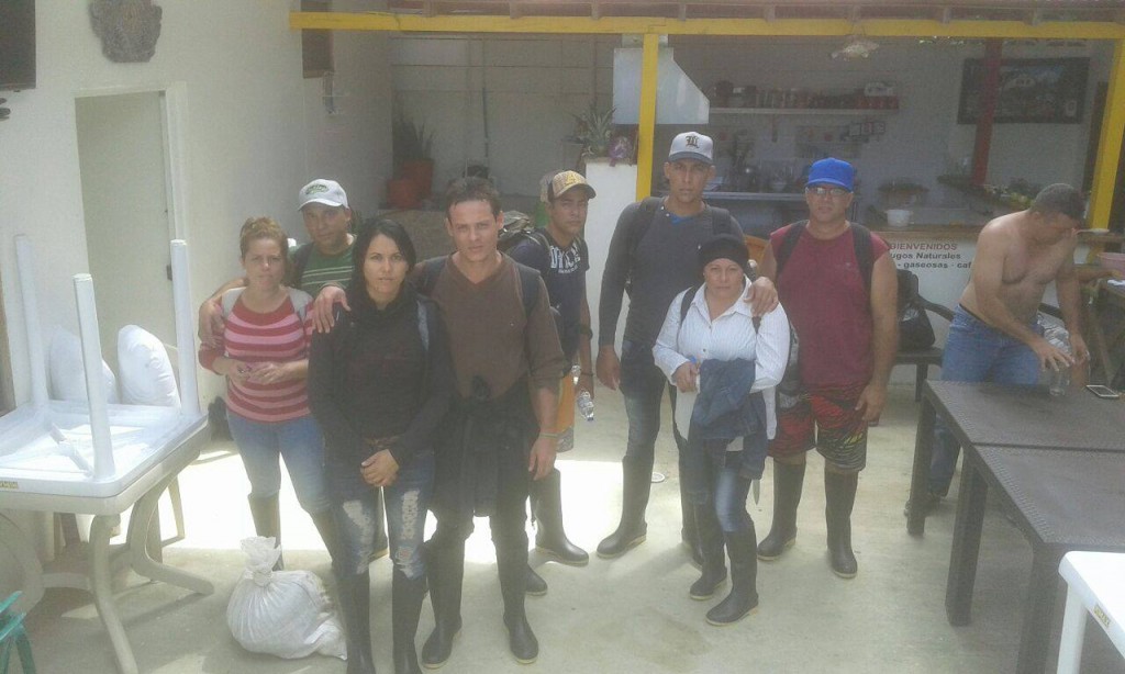 Grupo de cubanos que salieron de Guyana a fines del año pasado y que pretenden seguir la travesía hasta mexico para encontrar asilo político en la frontera con EEUU
