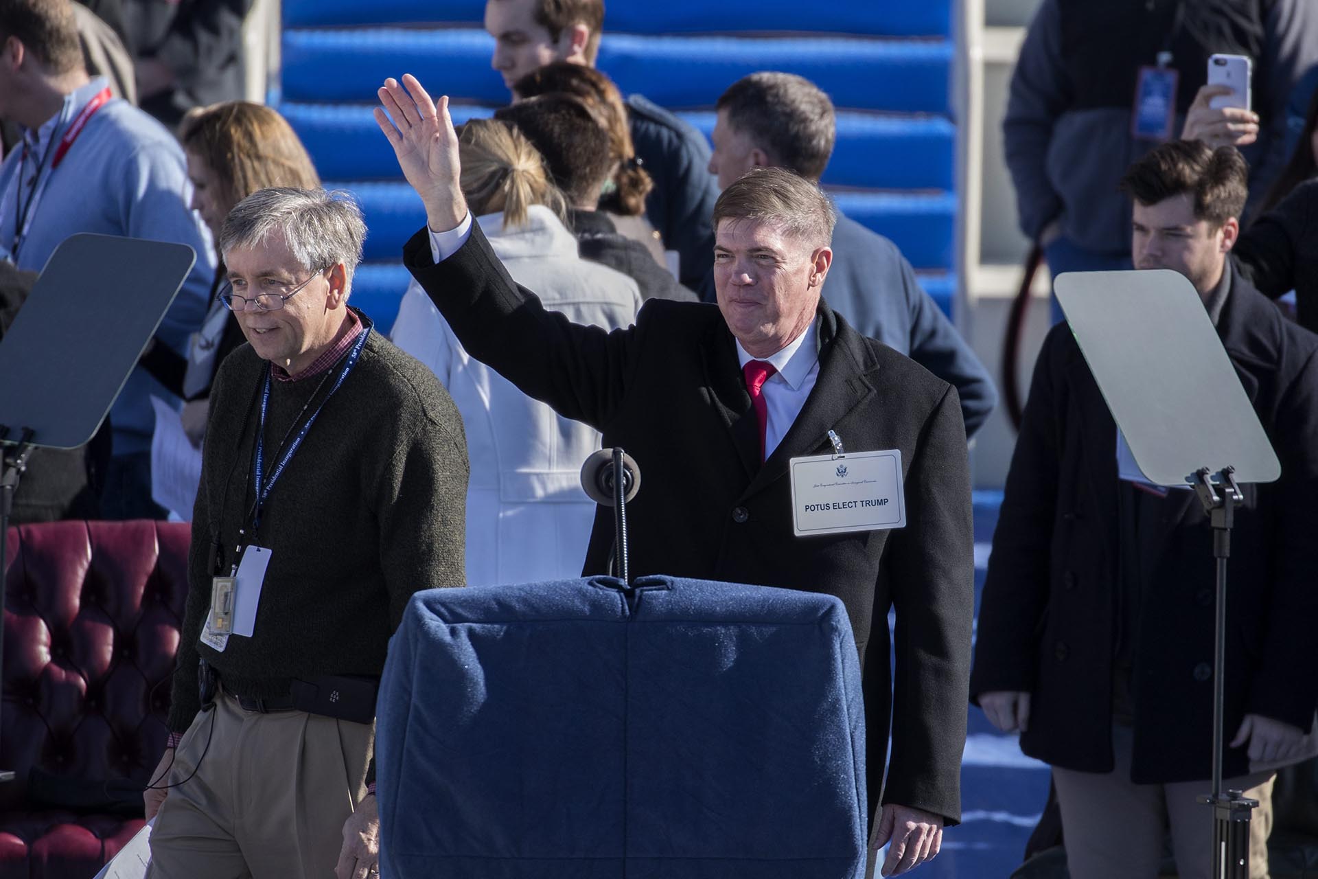 Greg Lowery personificÃ³ a Donald Trump
