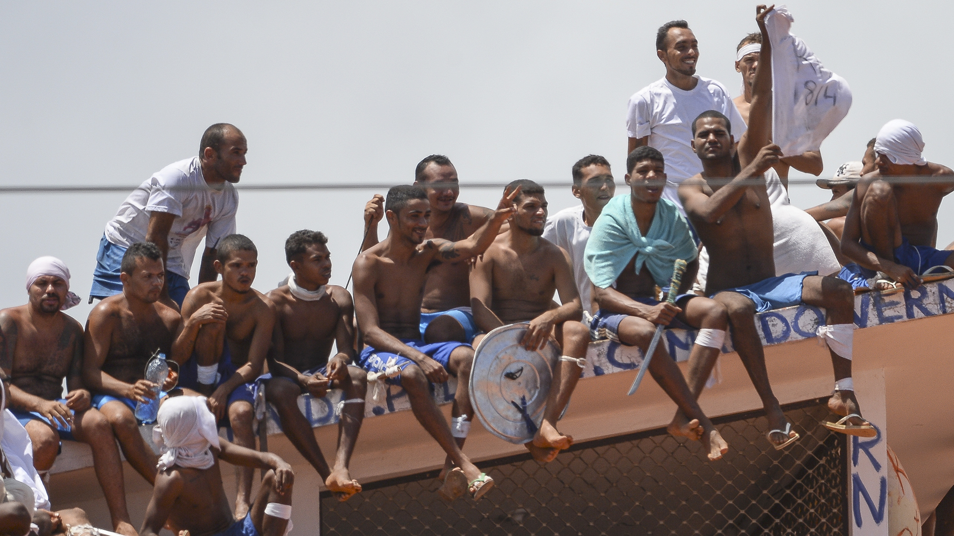 Imagen del motín en la cárcel Rio Grande do Norte que dejó 56 presos muertos. (AFP)