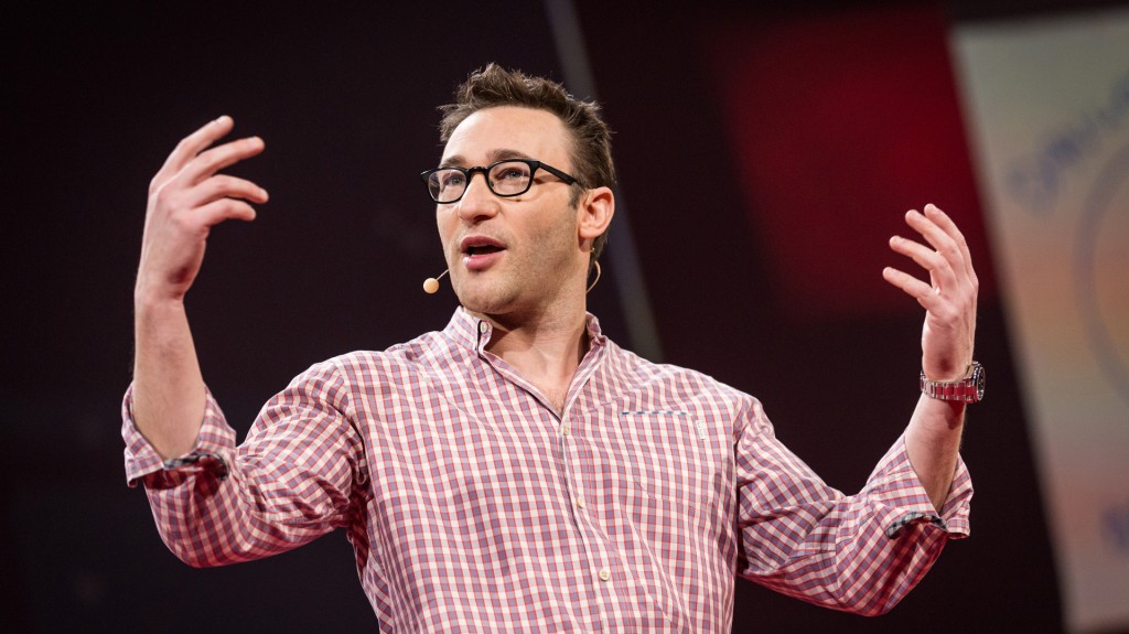 Simon Sinek durante una charla TED en Canadá (James Duncan Davidson/ TED)