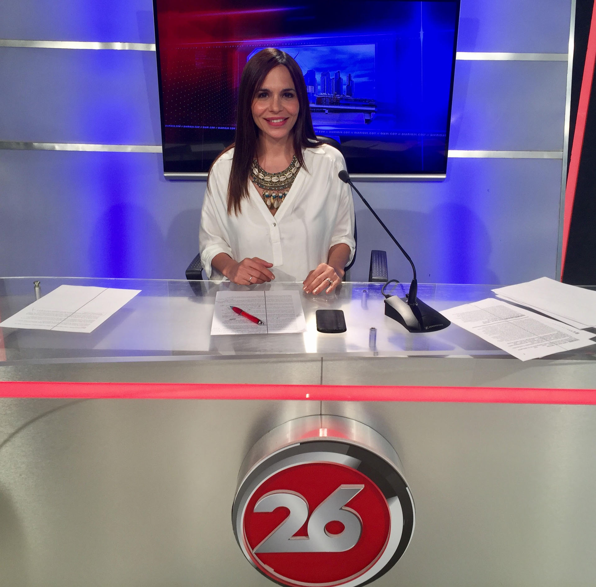 Melisa comenzó su carrera como productora y cronista y luego llegó a la conducción del noticiero