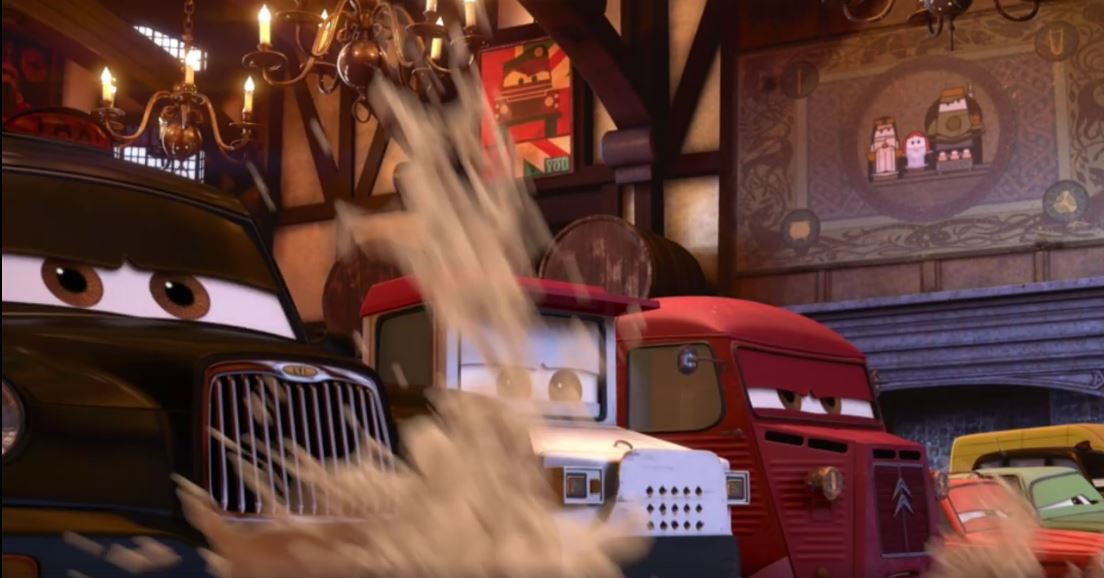 El cartel en ‘Cars’ es similar al de ‘Valiente’