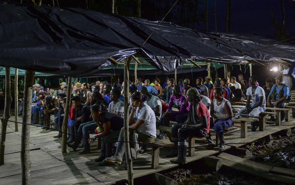 Uno de los campamentos de las FARC