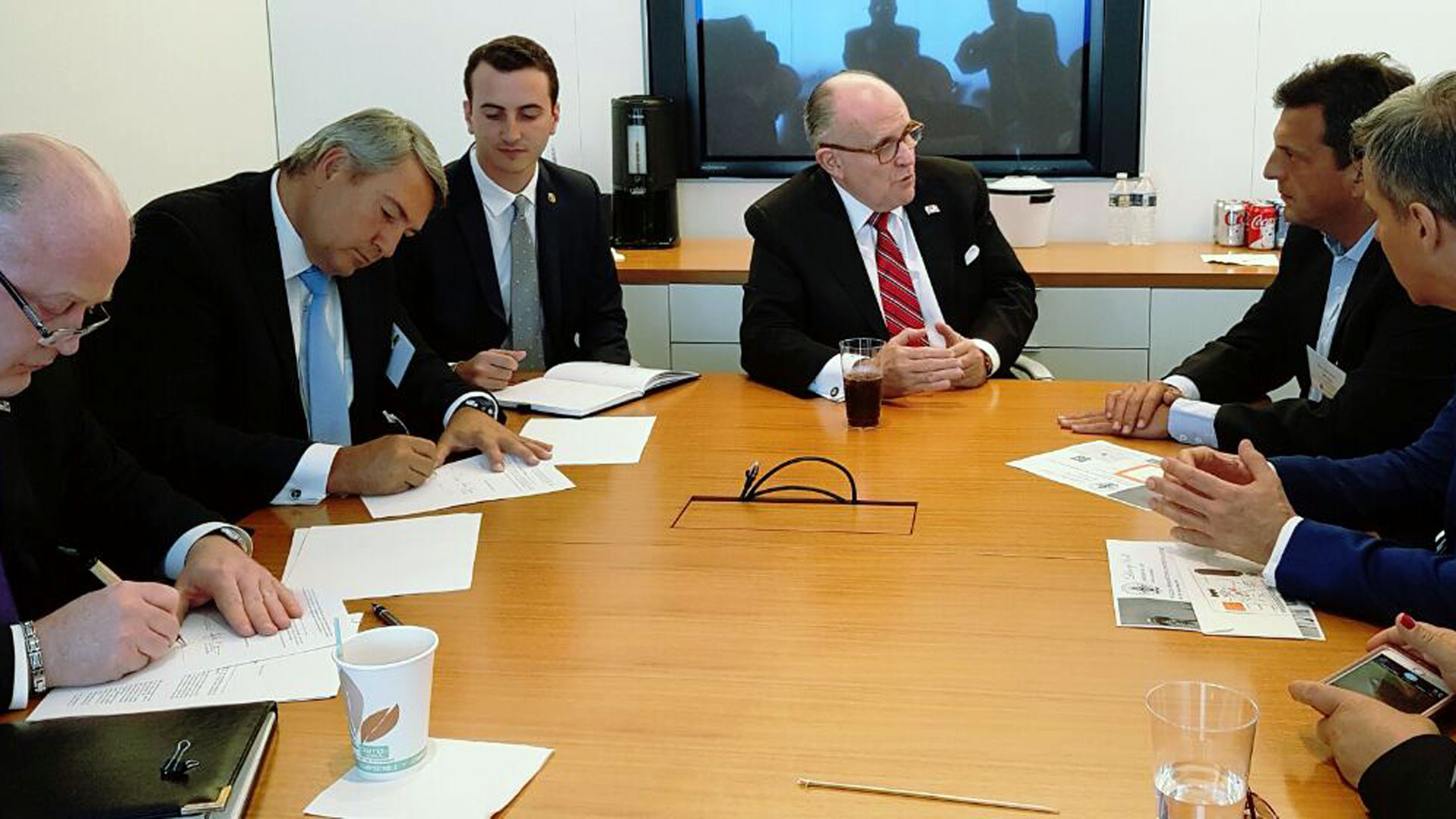 Sergio Massa y Rudolph Giuliani 1920