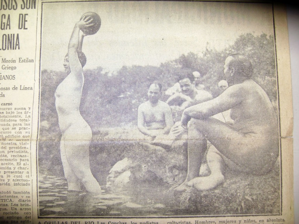 Los nudistas instalaron la primera colonia en Ituzaingó (Diario Crítica)