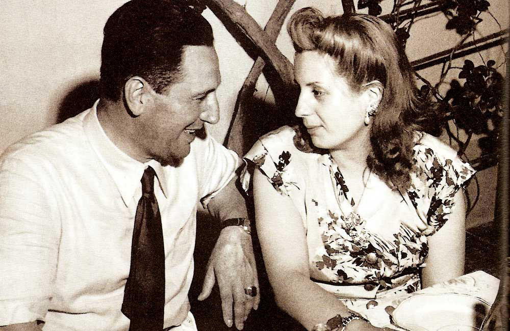 Perón y Eva Duarte