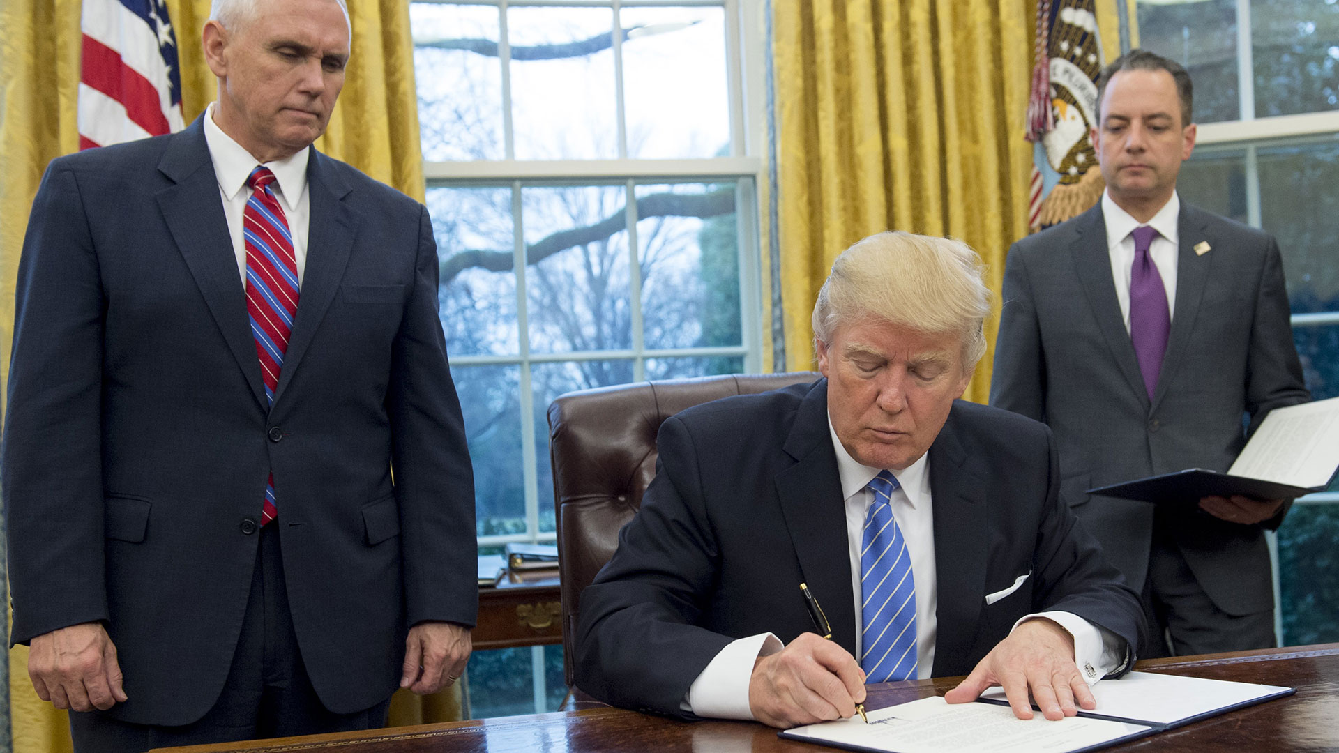 Trump en pocos días en la Casa Blanca ya ha firmado varias ordenes ejecutivas.(AFP)