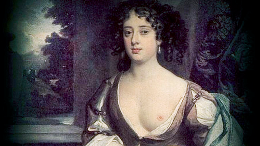 Retrato de una cortesana de la época