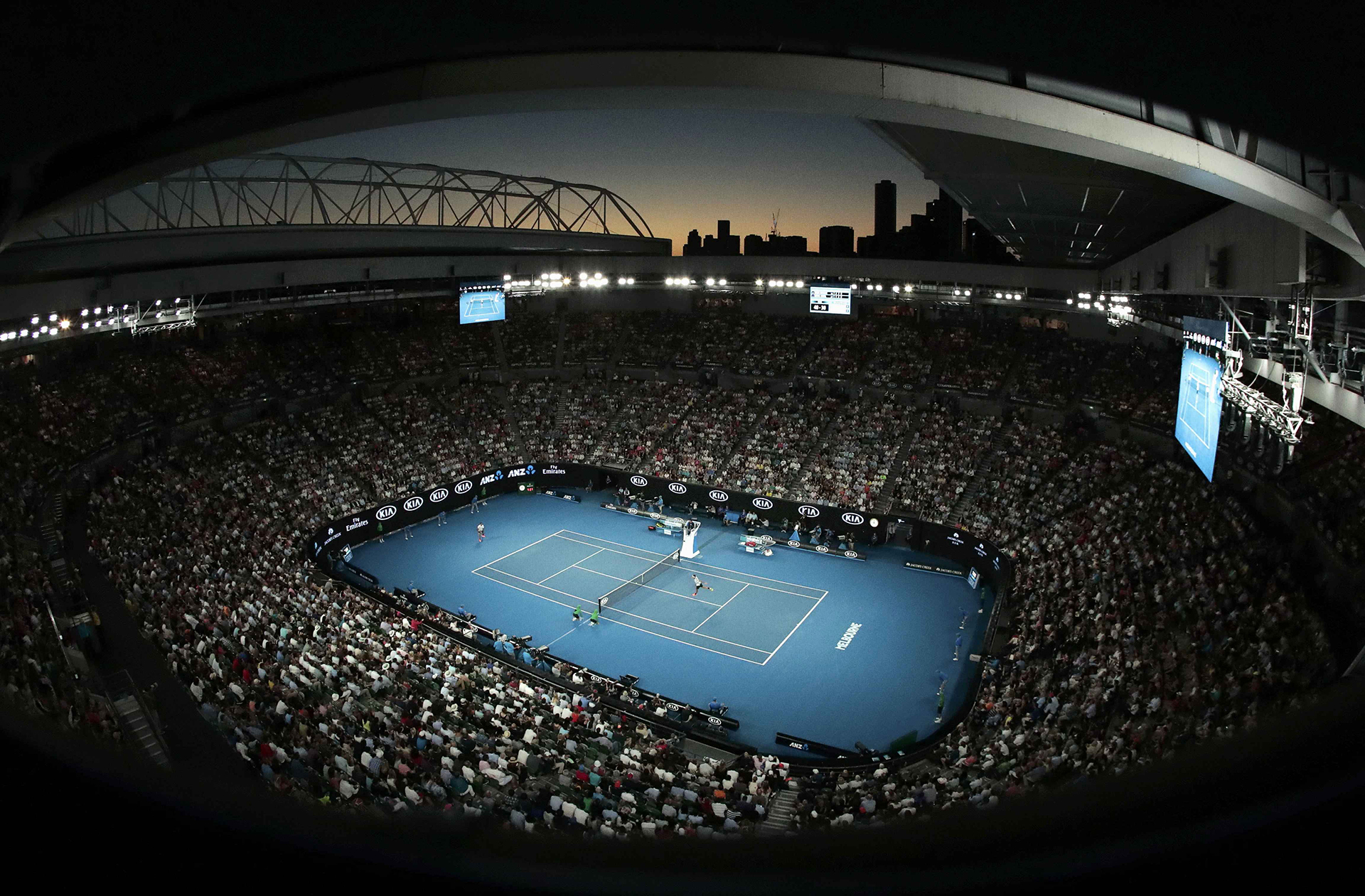 El Melbourne Park acogió la gran final enter Roger Federer y Rafael Nadal