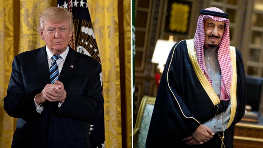 Donald Trump y el rey Salman mantuvieron una conversación telefónica