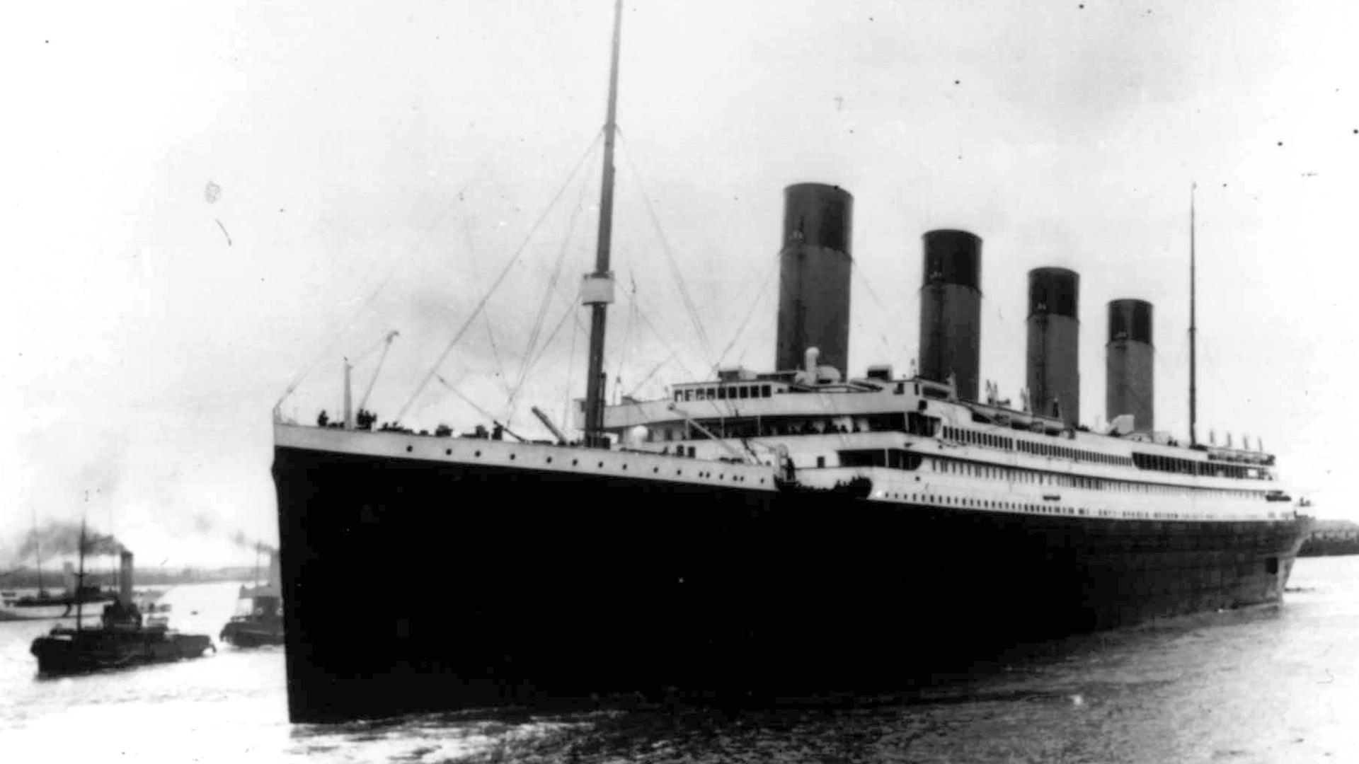 El Titanic saliendo del puerto de Southampton el 10 de abril de 1912 (AP Archivo)