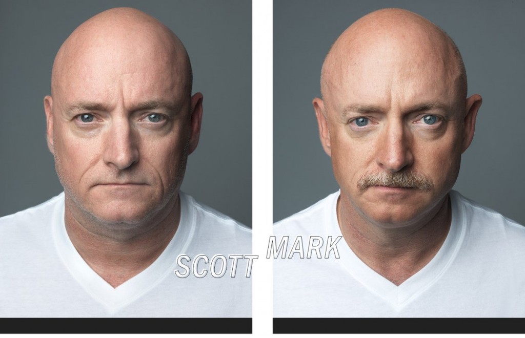 Scott y Mark Kelly comparten genes exactamente iguales (Marco Grob – TIME)