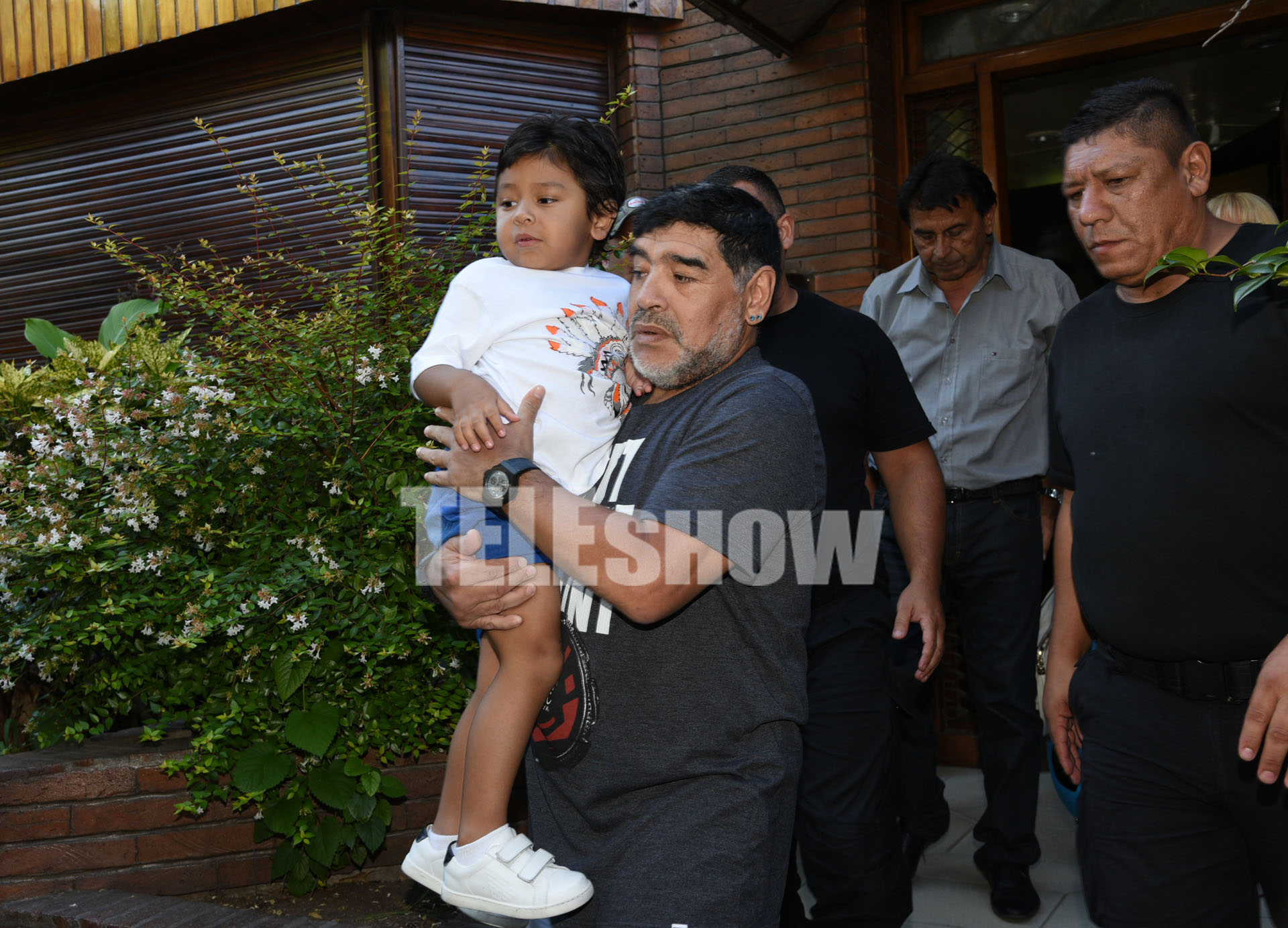 Ojeda no estuvo presente en el encuentro, llevada a cabo en la casa de Maradona de Villa Devoto