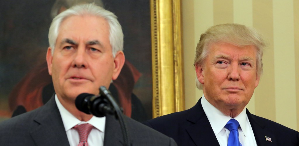 Rex Tillerson y Donald Trump (Reuters)