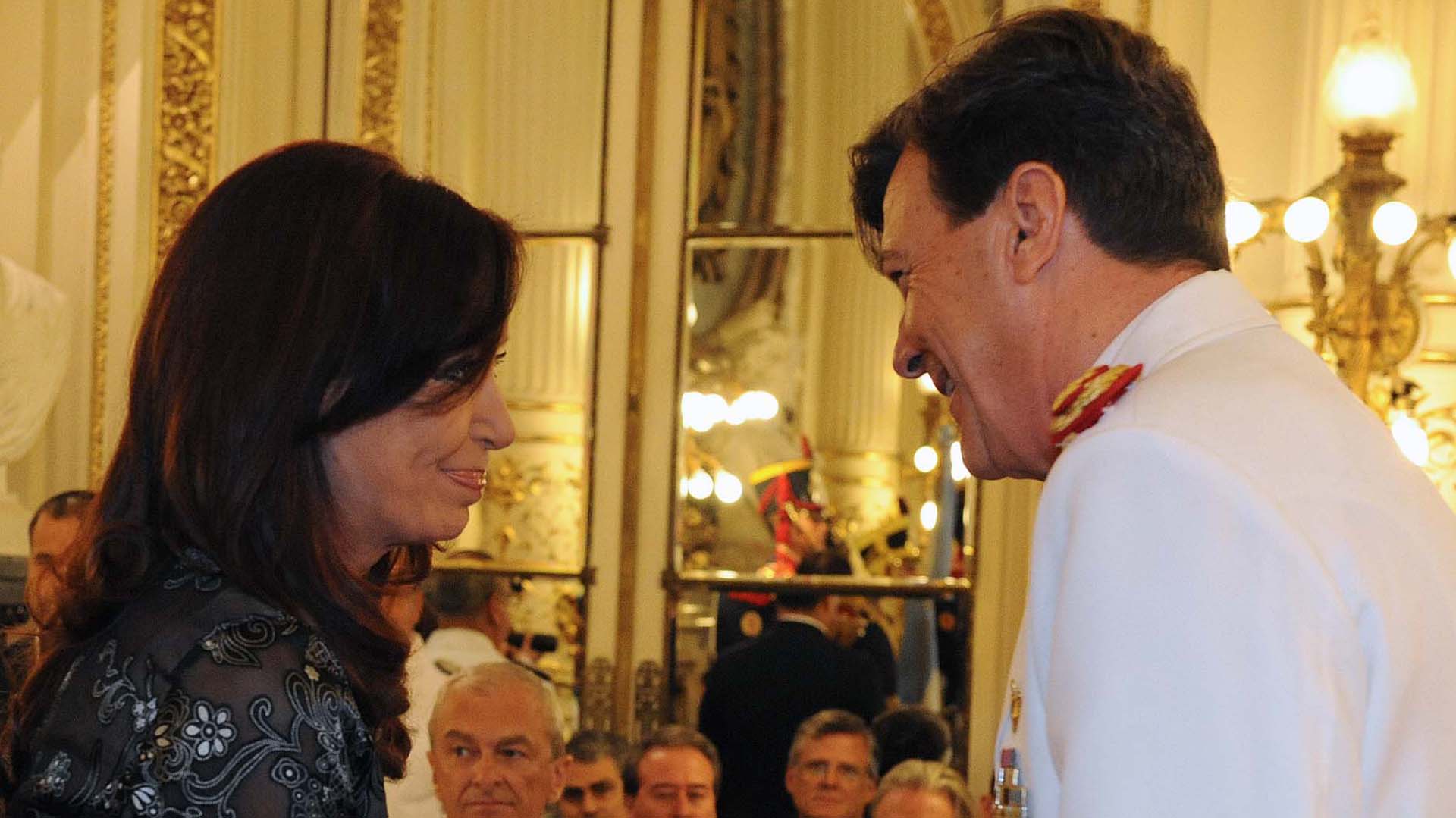 La ex presidenta Cristina Kirchner y Milani (Télam)