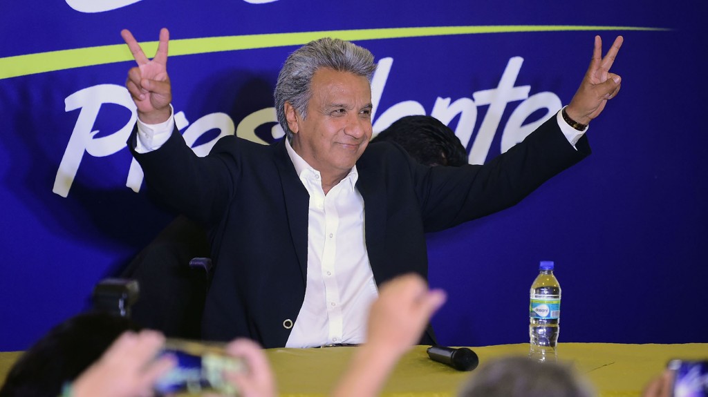 Lenín Moreno, el candidato oficialista en las elecciones de Ecuador (AFP)