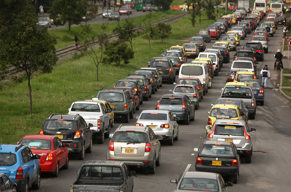 A nivel de países, Colombia es la segunda nación con más congestión vehicular solo antecedida por Tailandia