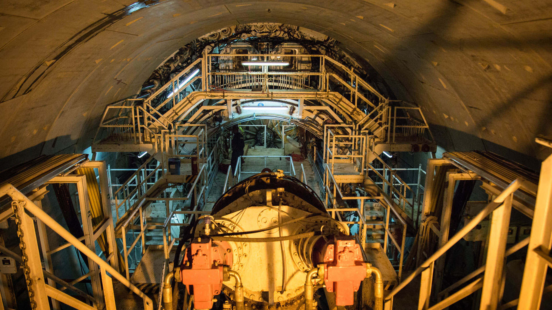 La tuneladora para el soterramiento del tren Sarmiento