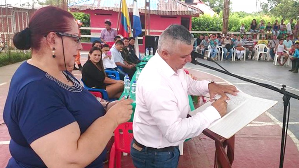 El alcalde de Puerto Concordia, Luis Roberto González Sánchez