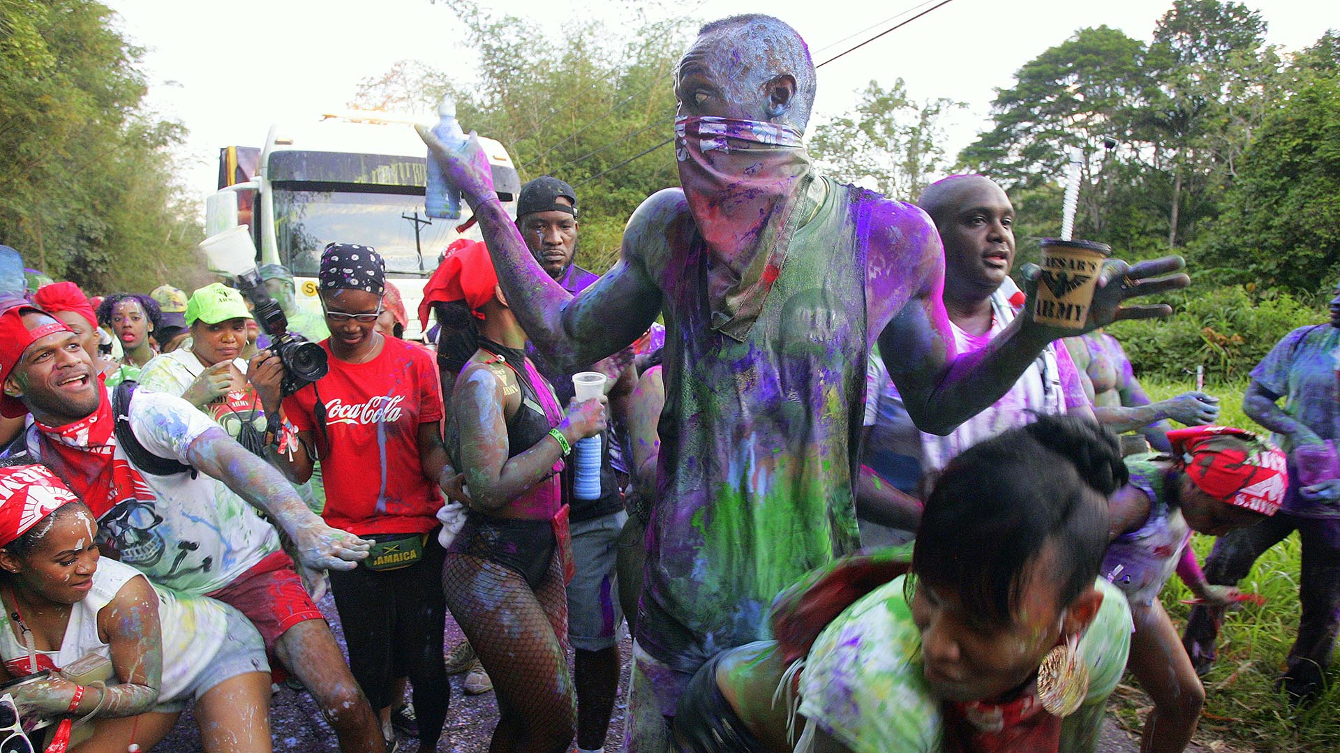 Usain Bolt en el Carnaval de Trinidad y Tobago (The Grosby Group)