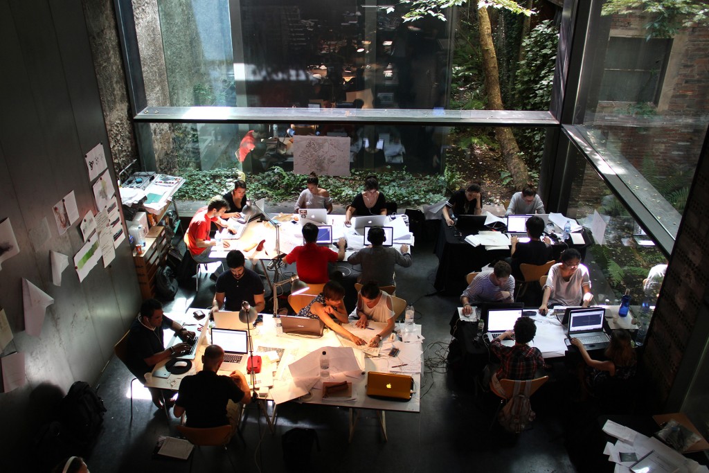 El lugar de trabajo, durante los talleres de verano