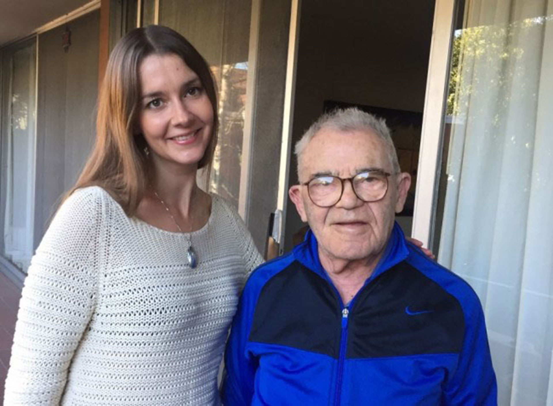 Lea Heitfeld y Ben Stern, en la casa que comparten en California (foto: Lea Heitfeld)