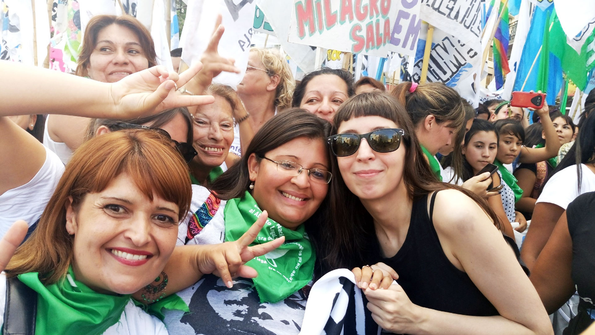 Florencia Kirchner estuvo presente en la movilización (Foto: @la_campora)