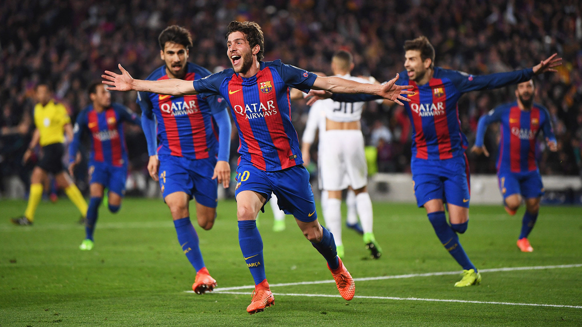 El gol agónico de Sergi Roberto le dio el pase al Barcelona (Getty)