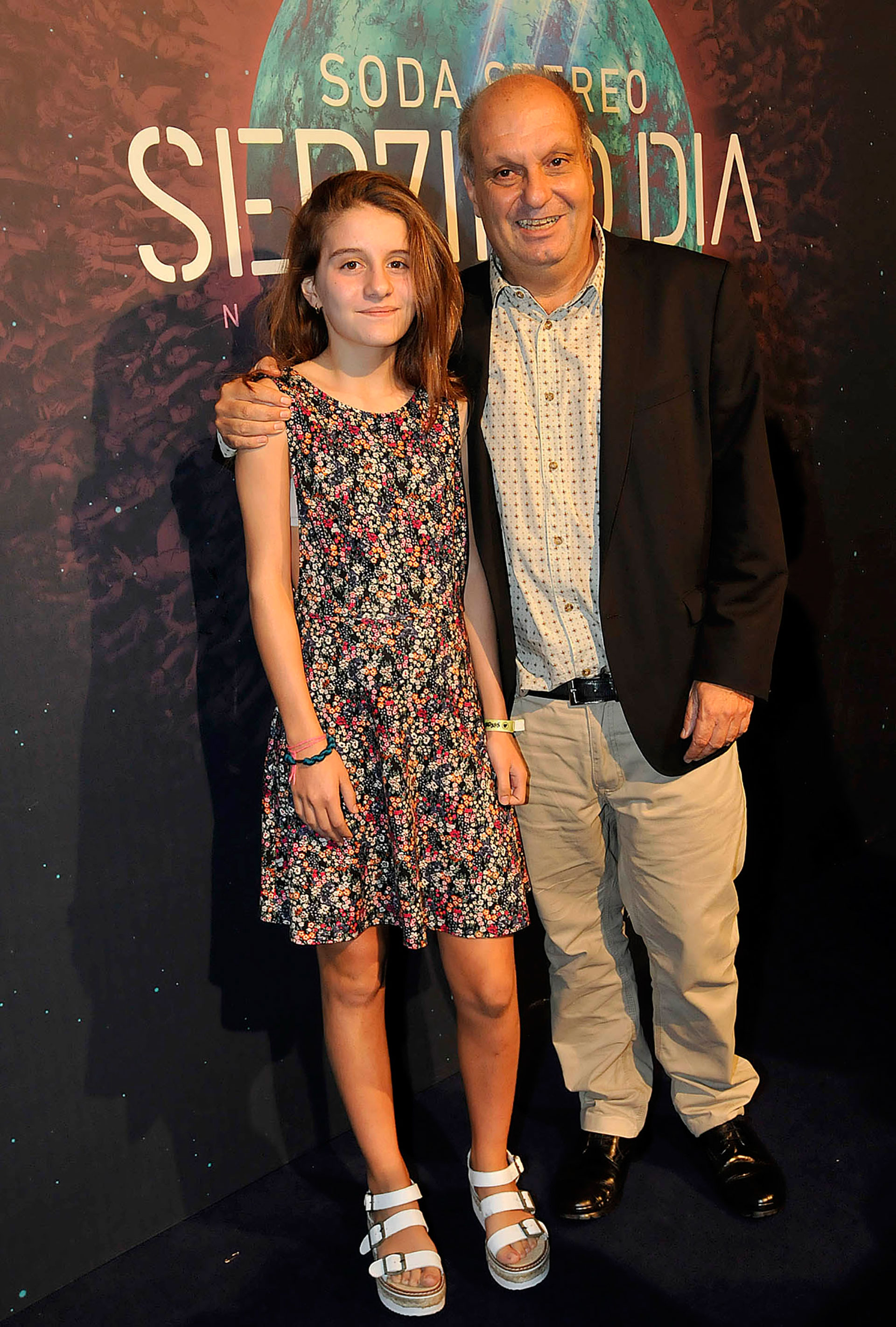 Hernán Lombardi y su hija