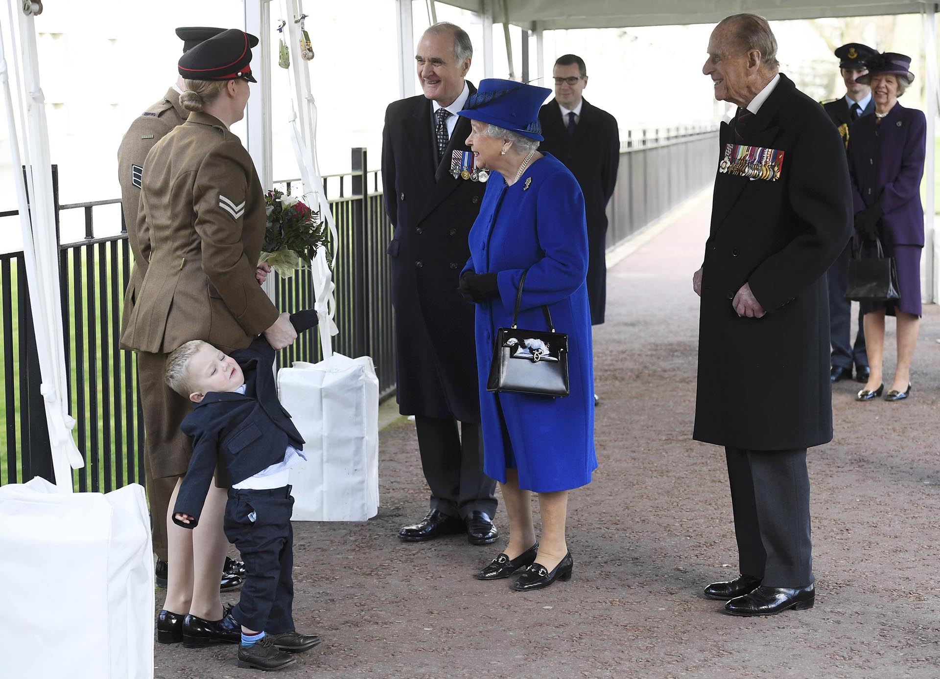 La despedida de la reina Isabel y su marido, Felipe, duque de Edimburgo /// Fotos: Getty Images