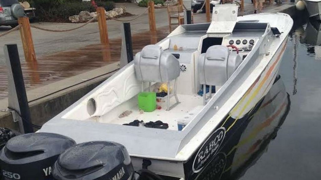 La lancha interceptada en Florida (David Goodhue/FlKeynews.com)